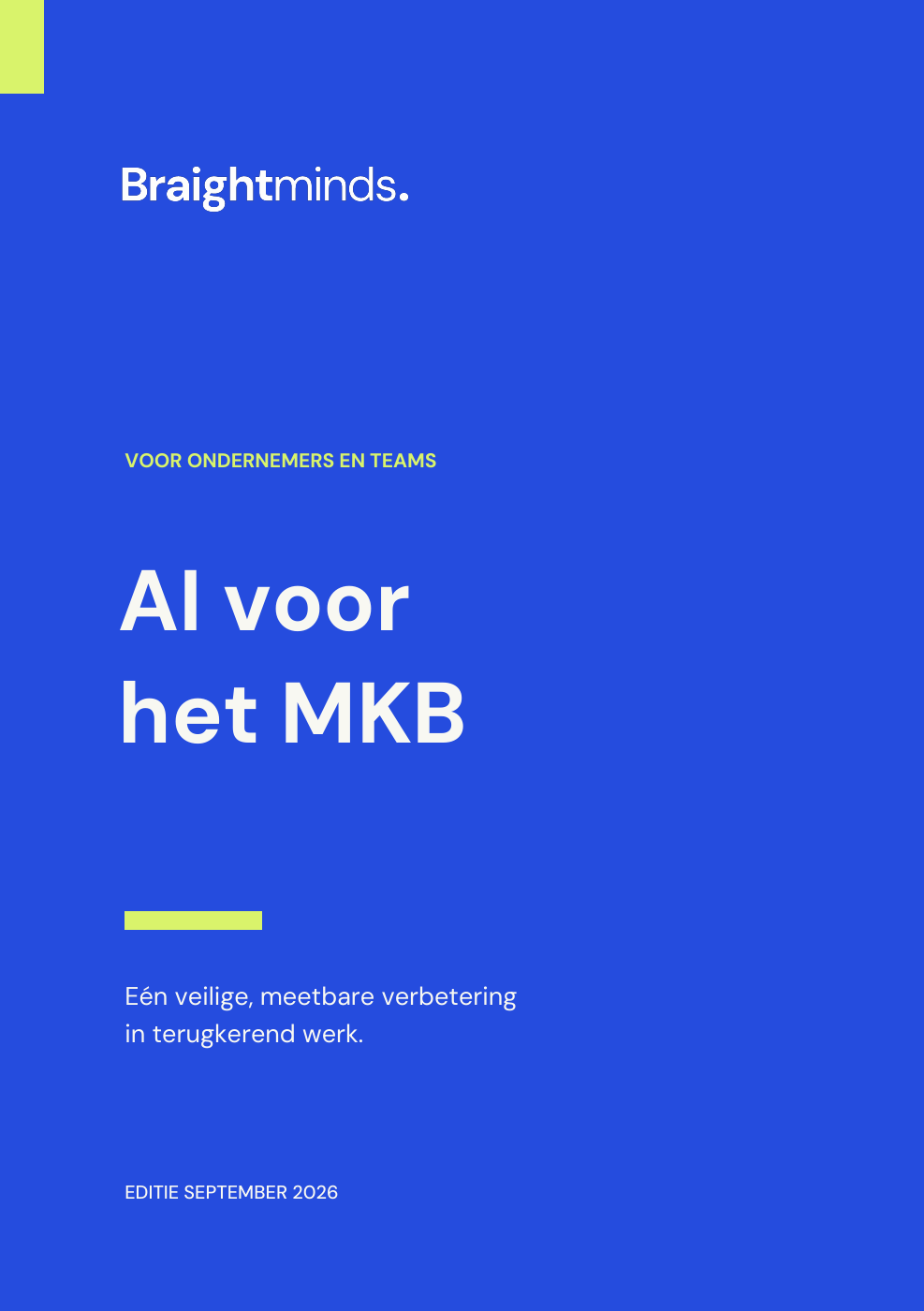 Omslag AI voor het MKB