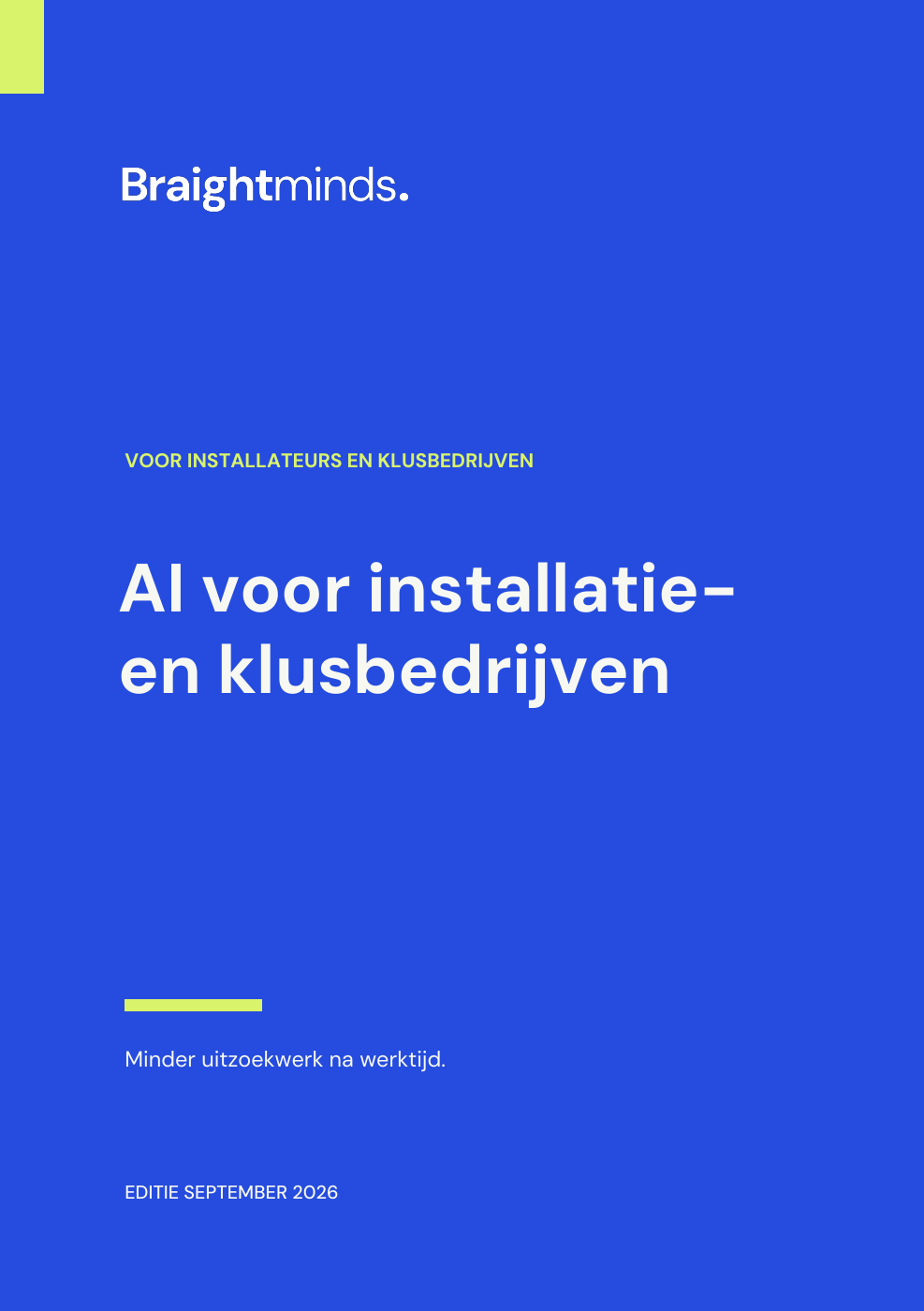 Omslag AI voor installatie- en klusbedrijven