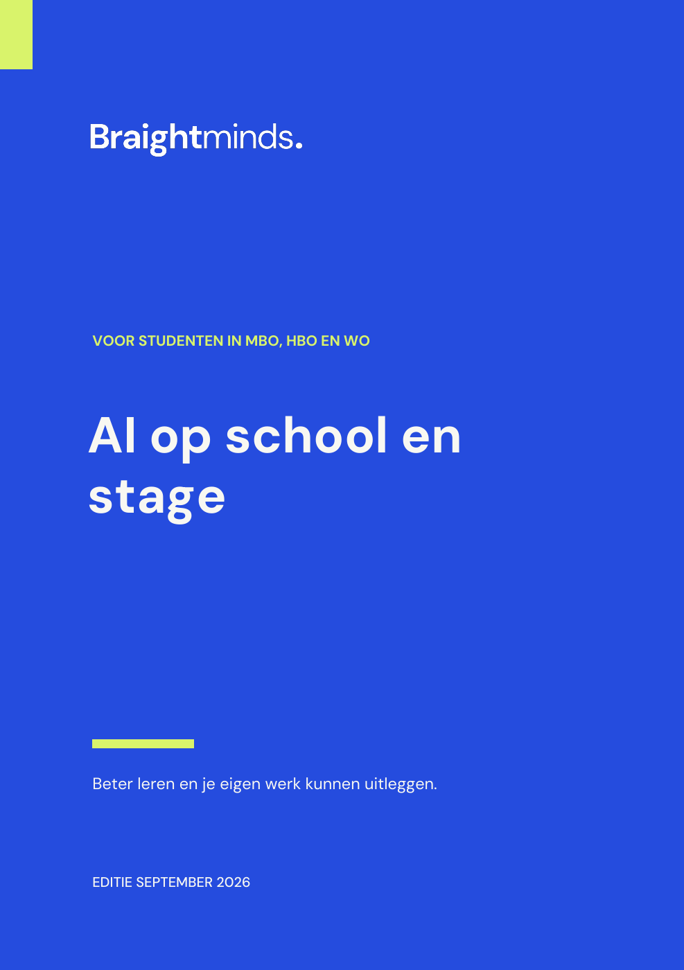 Omslag AI op school en stage