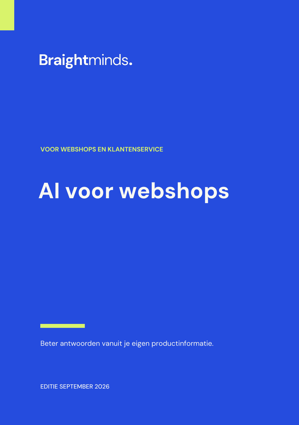 Omslag AI voor webshops