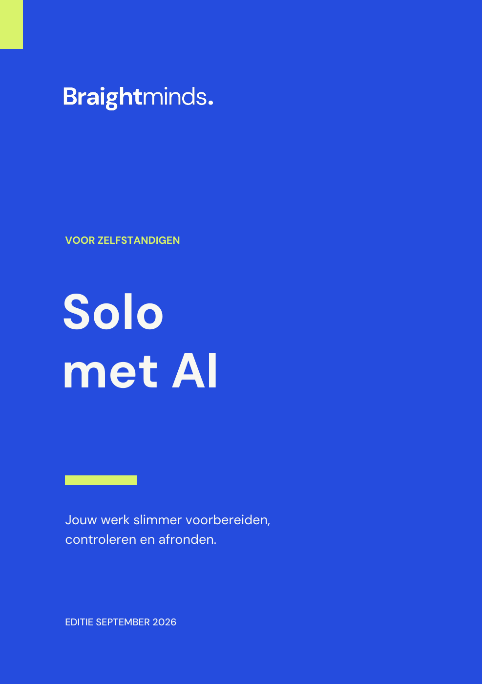 Omslag Solo met AI